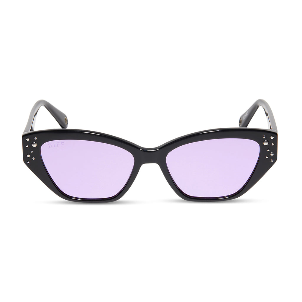 Nymphadora Tonks Cat Eye Sunglasses Black & Purple DIFF Eyewear