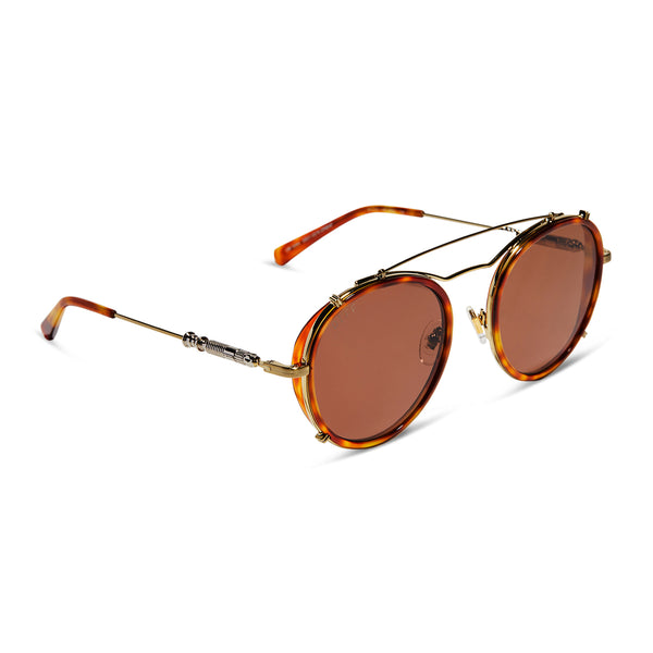 obi-wan™ - desert tortoise + brown polarized sunglasses 2