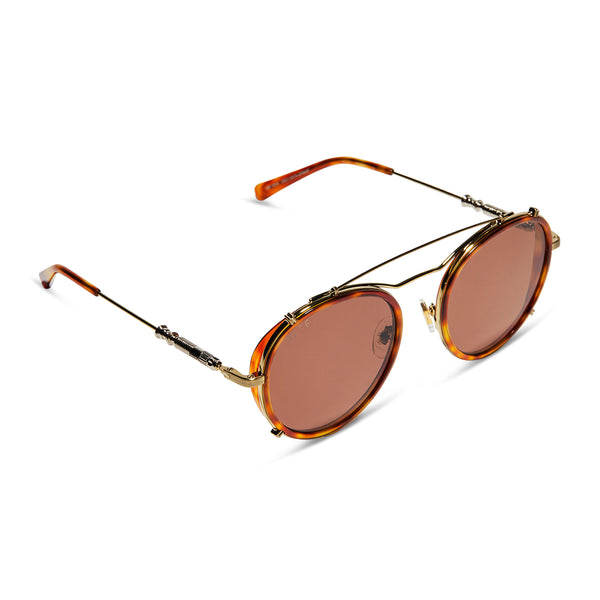 obi-wan™ - desert tortoise + brown polarized sunglasses 4