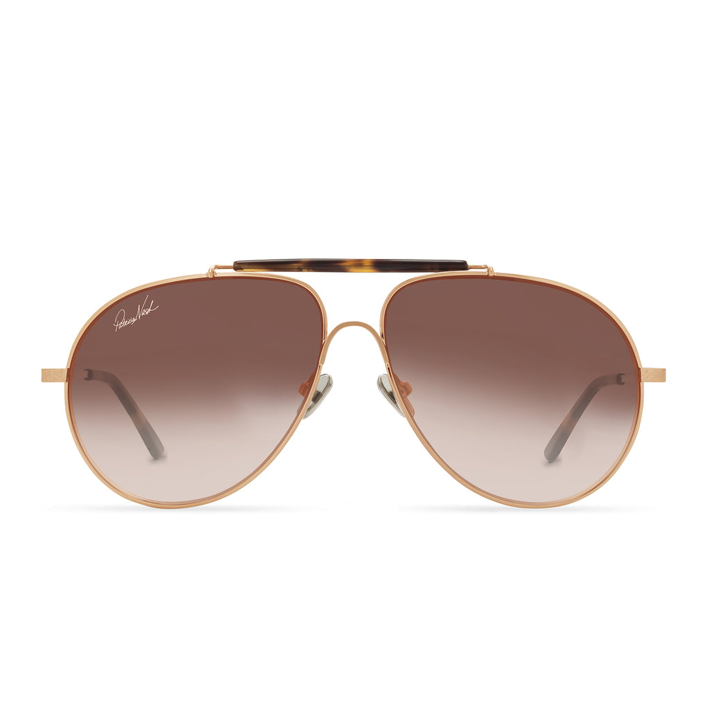 Ray-Ban Aviator Sunglasses Gold Brown Gradient HP | Gold aviator sunglasses,  Rayban sunglasses aviators, Aviator sunglasses