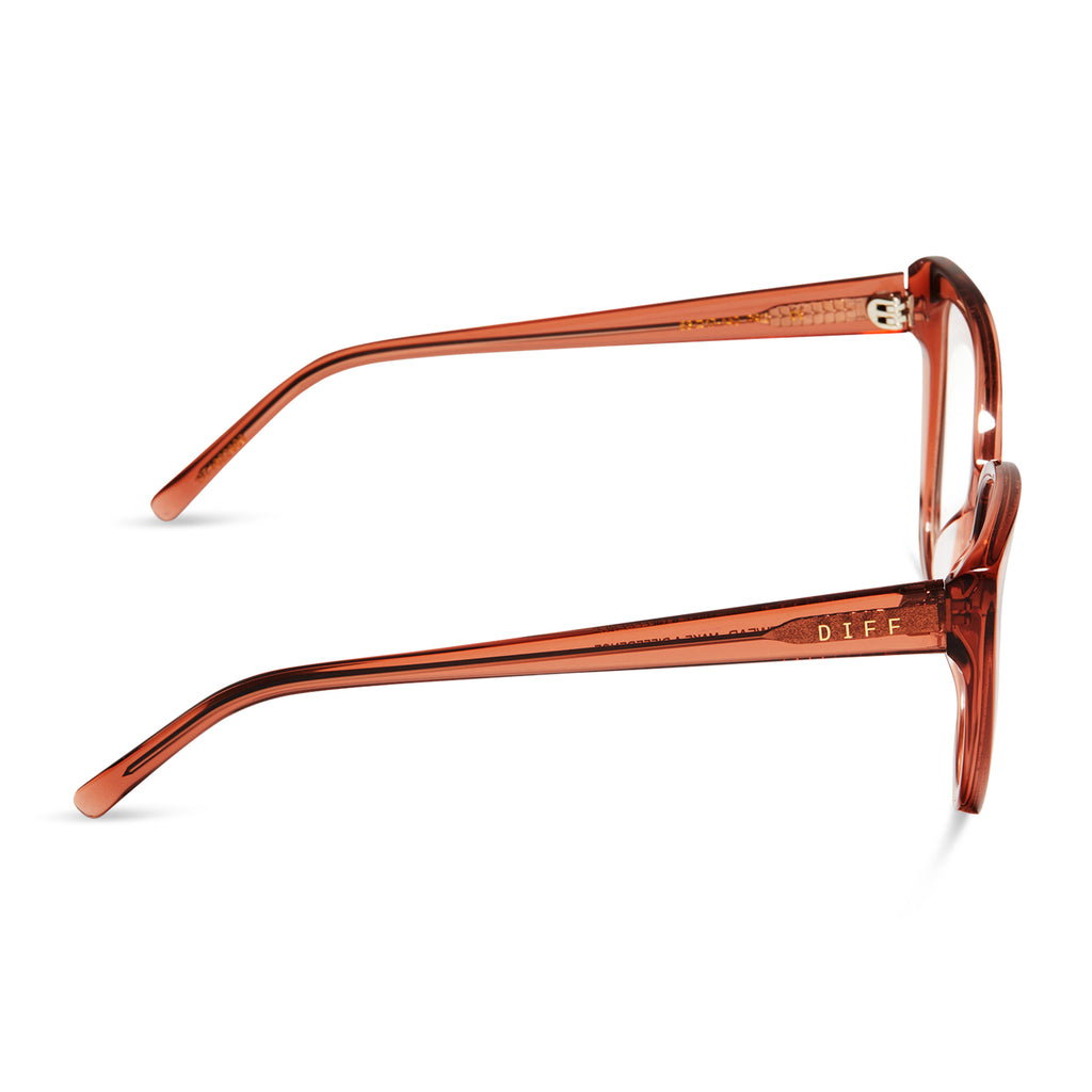 Penelope Cateye Glasses Dusk & Clear DIFF Eyewear