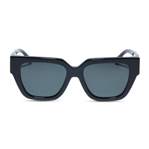 Remi Square Sunglasses | Black & Grey | DIFF Eyewear