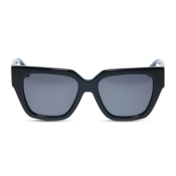 remi ii - black + grey polarized sunglasses
