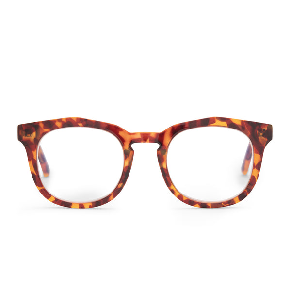rowan - amber tortoise + blue light technology glasses