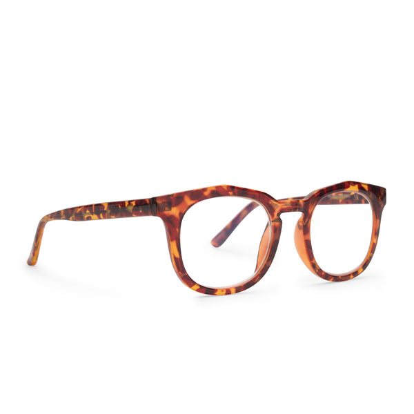 rowan - amber tortoise + blue light technology glasses 4