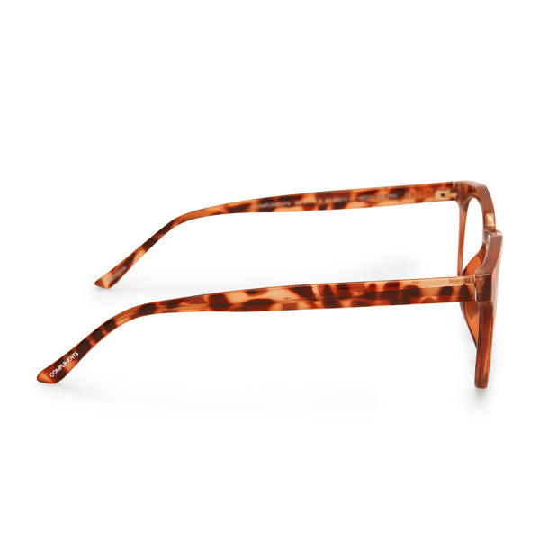rowan - amber tortoise + blue light technology glasses 1