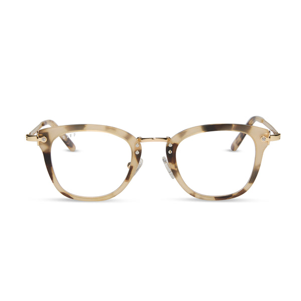 Diff Eyewear Tortoise Square Glasses Blue Light Blocking Square Glasses Large Tortoise Shell  main image 4
