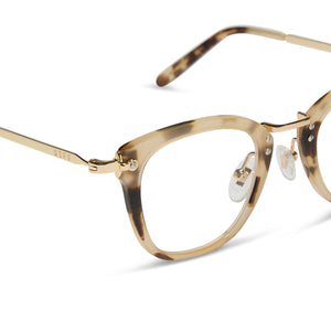 RUE - CREAM TORTOISE + CLEAR GLASSES