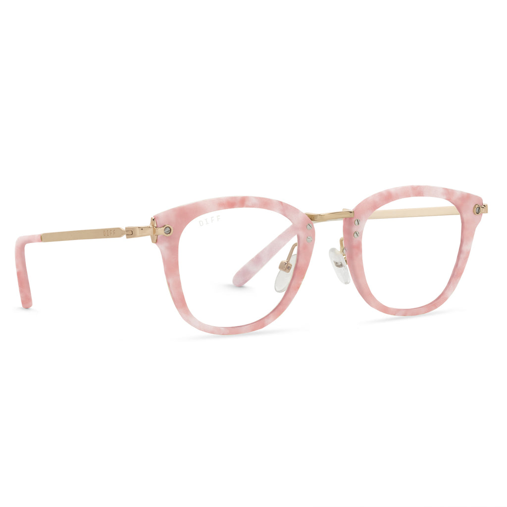 Rue Square Glasses | Geo Pink | Diff Eyewear
