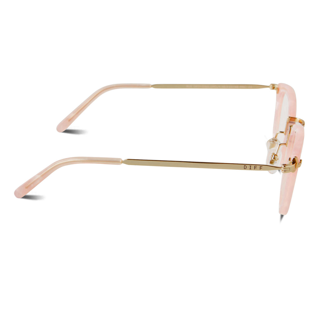 Rue Square Glasses | Geo Pink | Diff Eyewear