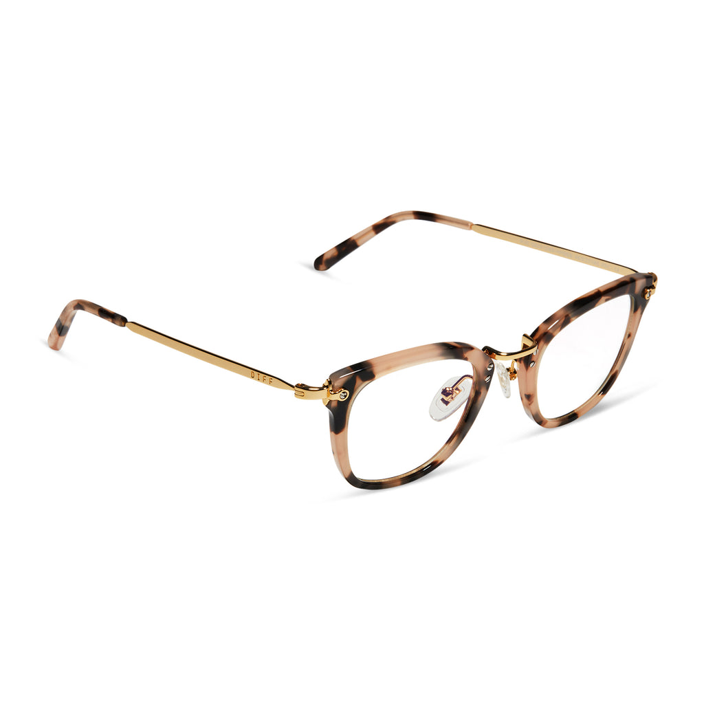 RUE - HIMALAYAN TORTOISE + CLEAR GLASSES – DIFF Eyewear