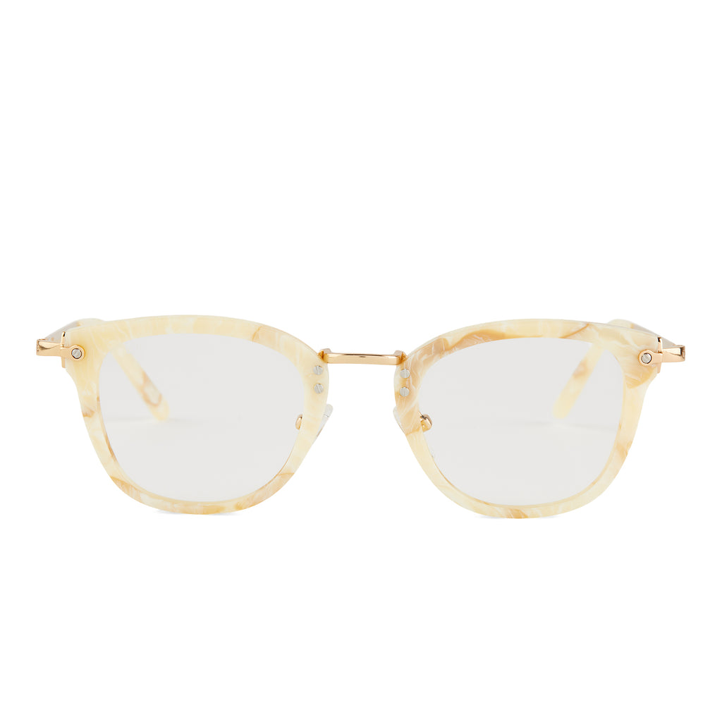 Rue Cateye Glasses | Milk N Honey & Clear | DIFF Eyewear