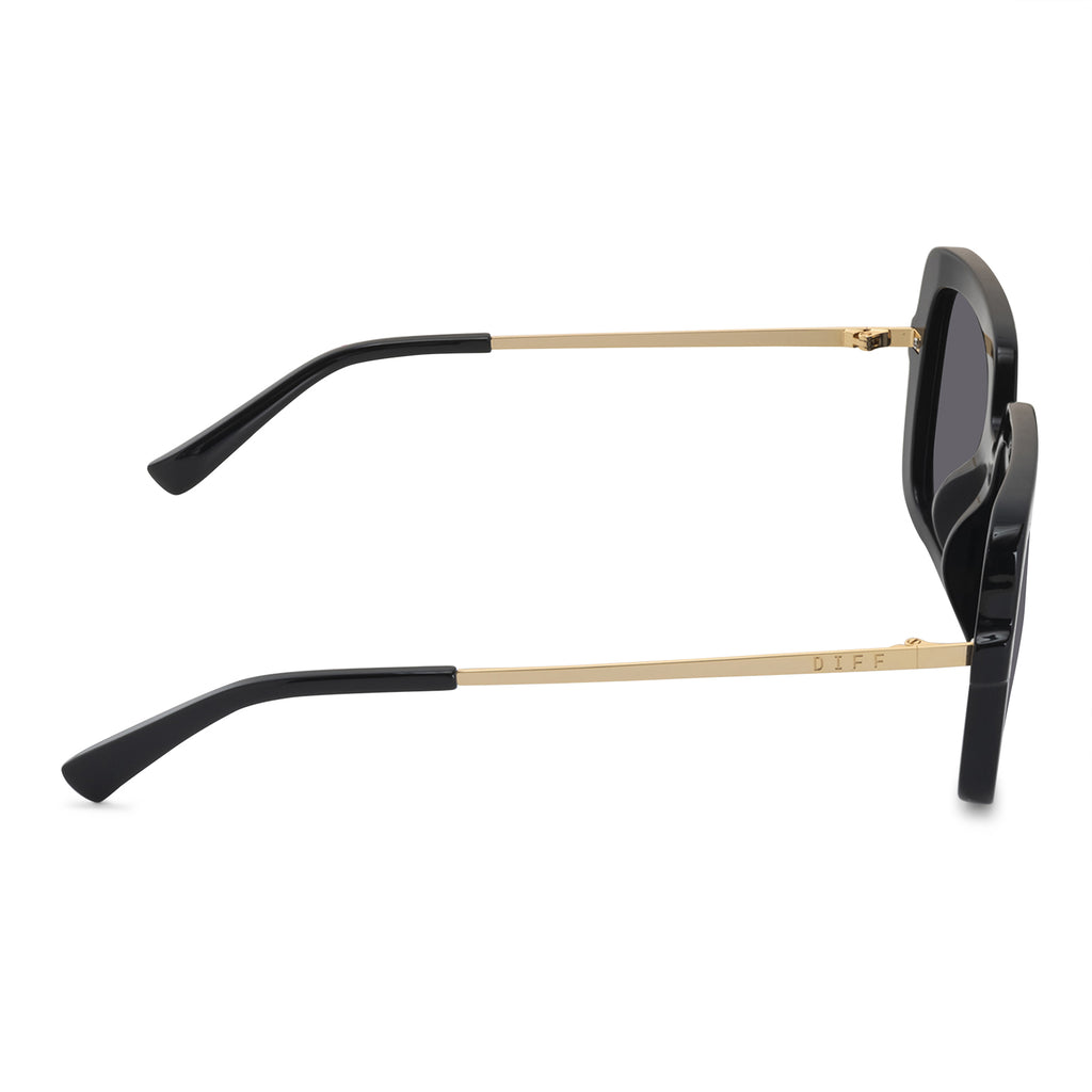Sandra Square Sunglasses | Oversized Black Sunglasses | DIFF Eyewear