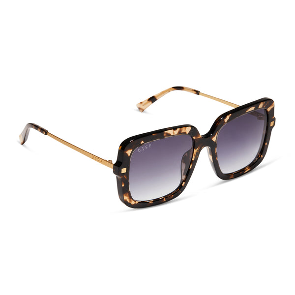 sandra - espresso tortoise + grey gradient sunglasses 2
