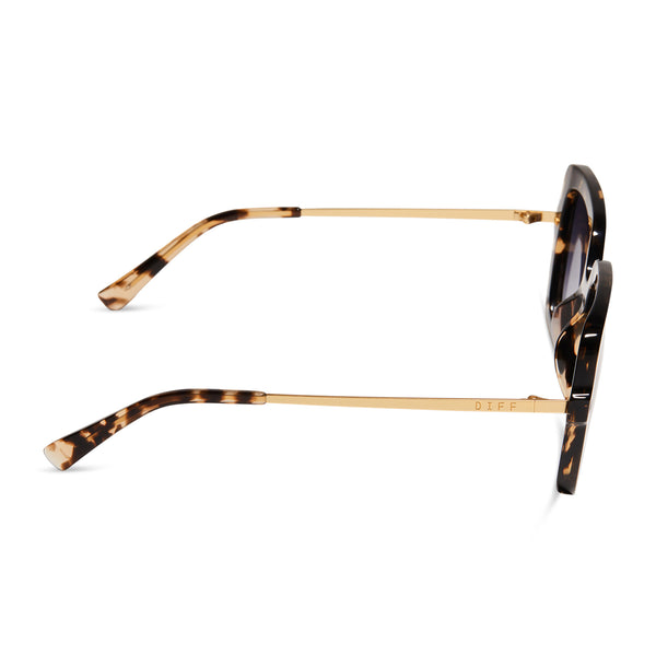 sandra - espresso tortoise + grey gradient sunglasses 3
