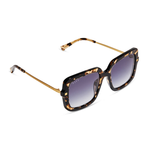 sandra - espresso tortoise + grey gradient sunglasses 4