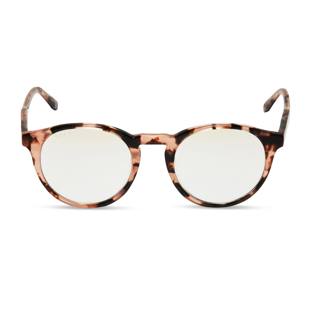Sawyer Round Glasses Himalayan Tortoise & Blue Light Technology