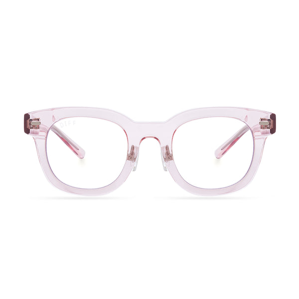 DIFF| Jaxson Style Light Pink Glasses NWOT Winston Cat Eye Glasses | Light Pink Crystal | Diff Eyewear main image 3