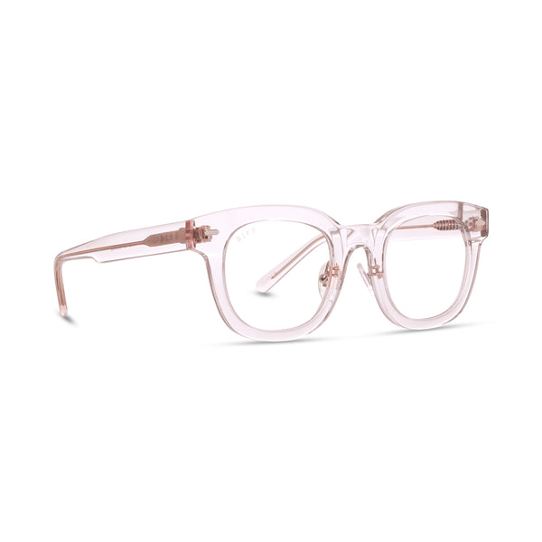 summer - light pink crystal + prescription glasses 1