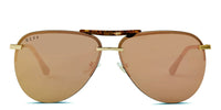 swatch for TAHOE - BRUSHED GOLD + BRONZE MIRROR SUNGLASSES