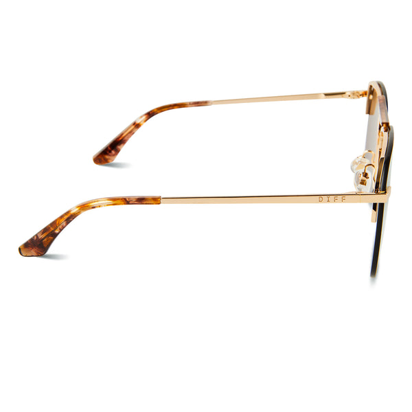 tahoe - brushed gold + bronze mirror sunglasses 3