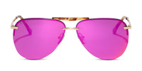 swatch for TAHOE - GOLD + PINK MIRROR SUNGLASSES--sold out