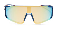 swatch for TEAM SUIT - CELESTIAL BLUE/RED + GALACTIC GOLD MIRROR + POLARIZED SUNGLASSES--sold out