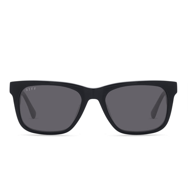 wesley - black + grey polarized sunglasses