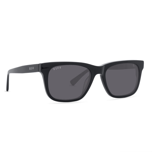 wesley - black + grey polarized sunglasses 1