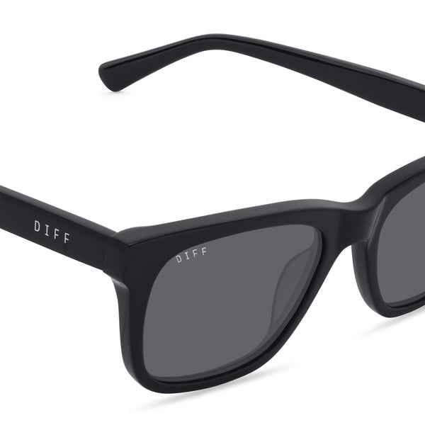 wesley - black + grey polarized sunglasses 3