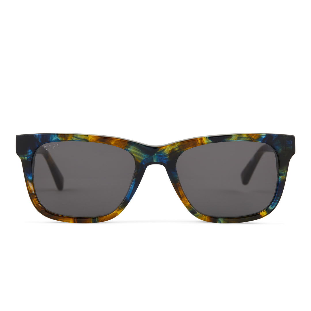 Wesley Square Sunglasses | Glacial Tort & Grey | DIFF Eyewear
