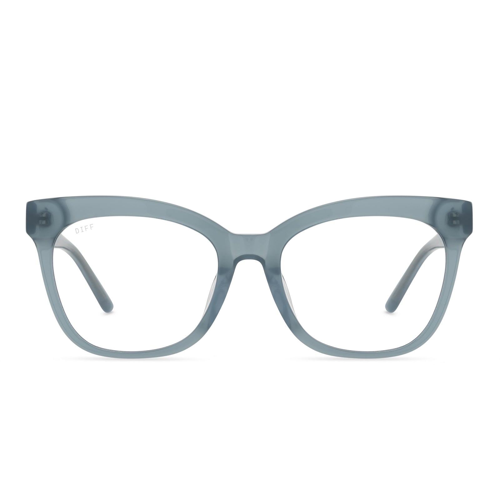 Winston Cateye Glasses Colombia Blue Crystal & Blue Light Diff Eyewear