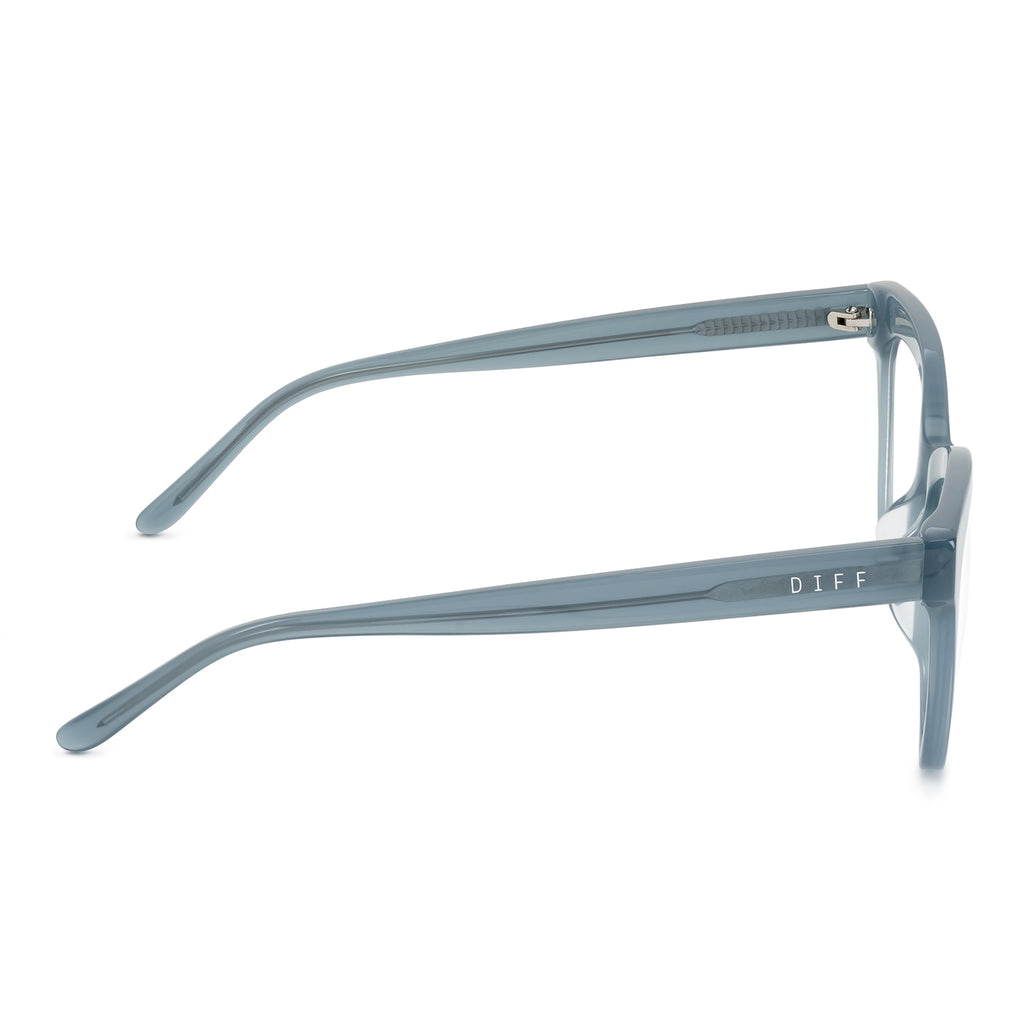 Winston Cateye Glasses Colombia Blue Crystal & Blue Light Diff Eyewear