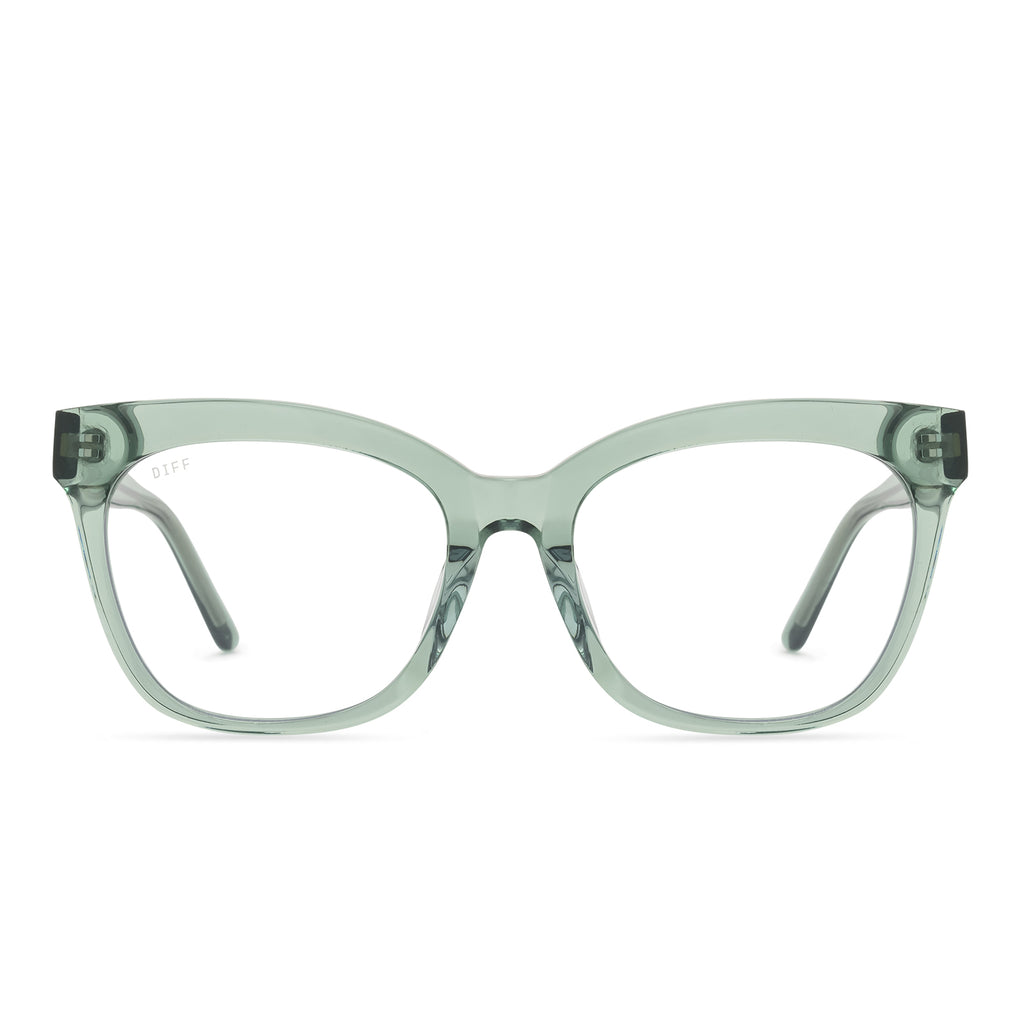 Winston Cateye Glasses Julep Crystal & Blue Light Tech DIFF Eyewear