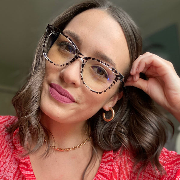carina - clear leopard + prescription glasses 5