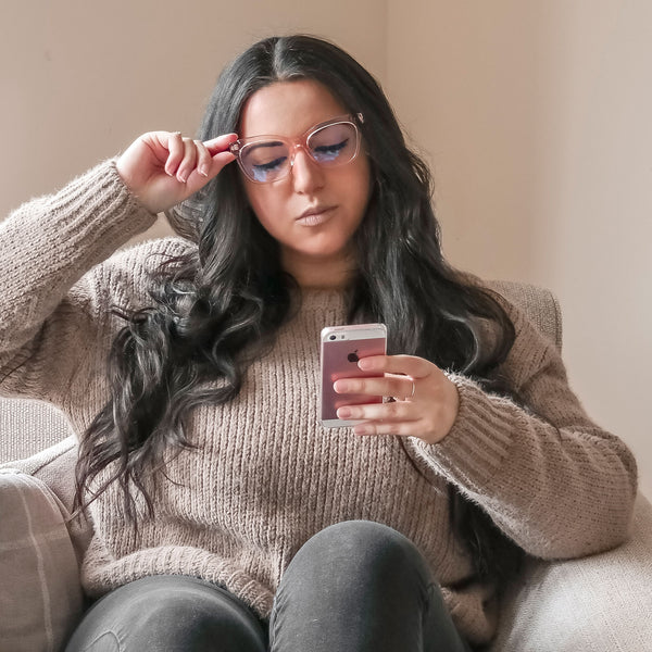 winston - light pink crystal + prescription glasses 6