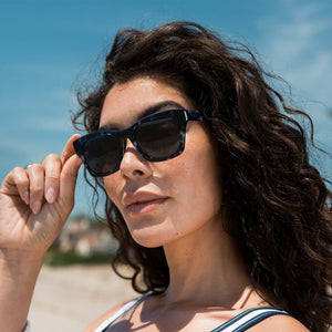 Dean Square Sunglasses | Midnight Marble & Grey Polarized Lenses | DIFF  Eyewear