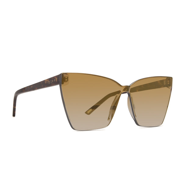 goldie - dark orange tortoise + gold mirror sunglasses 2