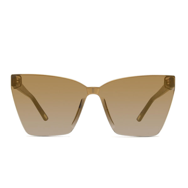 goldie - dark orange tortoise + gold mirror sunglasses 5