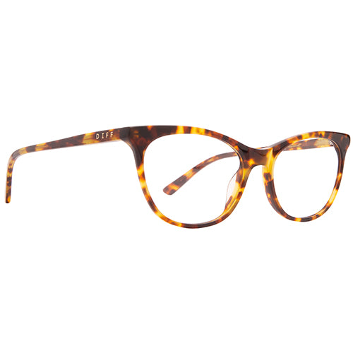 jade - amber tortoise + blue light technology clear glasses 1