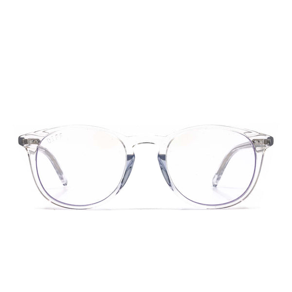 jaxson - clear crystal + blue light technology glasses
