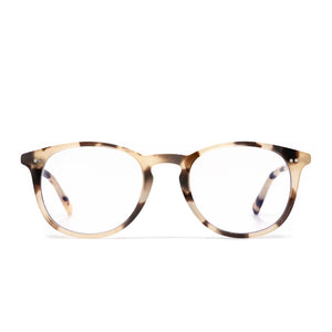 diff eyewear jaxson cream tortoise blue light technology front view