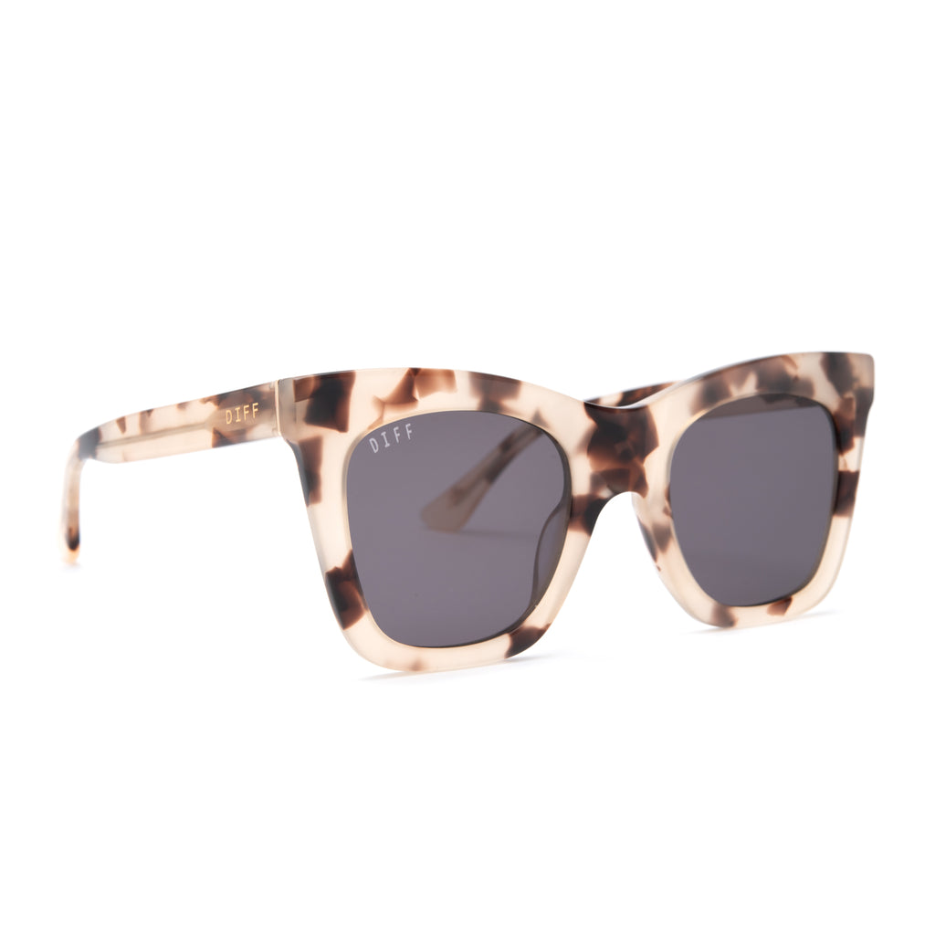 KAIA CREAM TORTOISE + GREY SUNGLASSES DIFF Eyewear