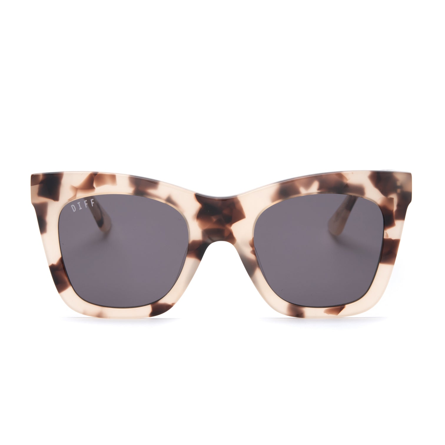KAIA CREAM TORTOISE + GREY SUNGLASSES DIFF Eyewear