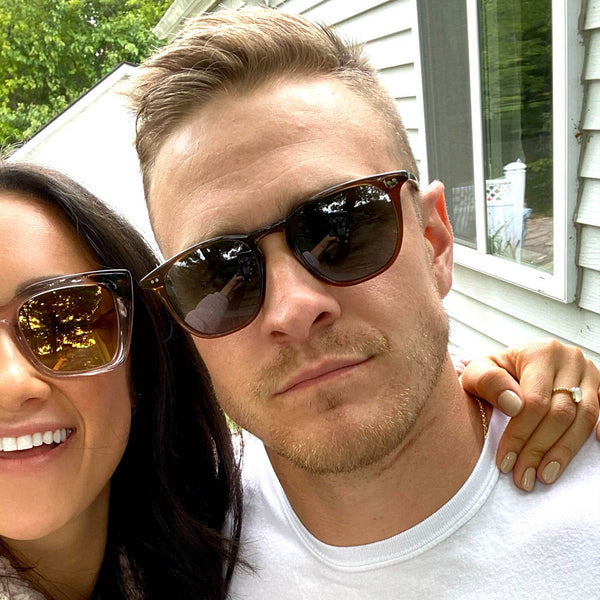 maxwell - whiskey + grey polarized sunglasses 6