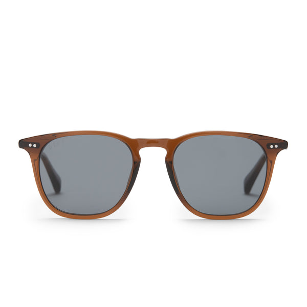maxwell - whiskey + grey polarized sunglasses