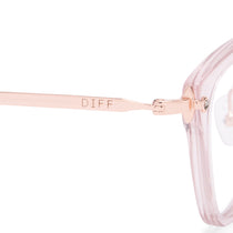 Rue Square Prescription Glasses | Light Pink Crystal | Diff Eyewear
