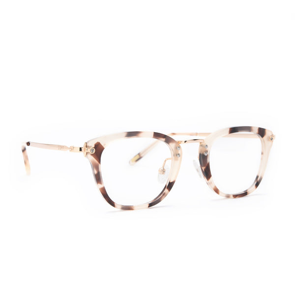 rue - cream tortoise + blue light technology glasses 2
