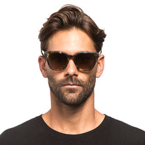 Ryder Square Sunglasses Matte Moss Havana Frames G15 Gradient